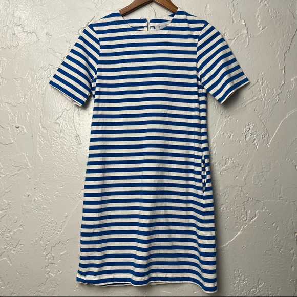 Tuckernuck Stella Striped T-shirt Dress in Blue/White S - Picture 2 of 9